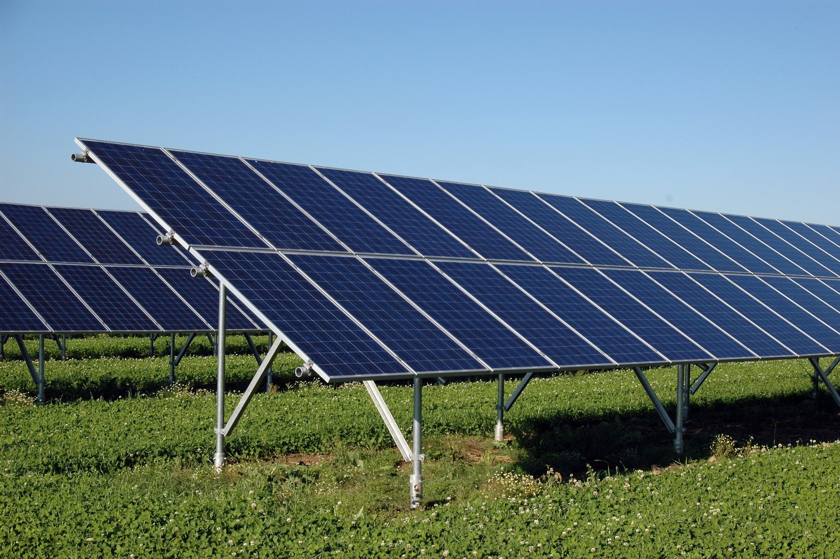 Solar Power Plant Land Installation